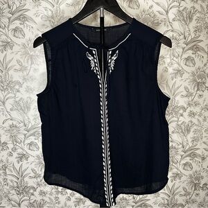 Banana Republic Navy Sleeveless Top Size Small